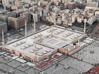 Masjid Nabawi day aerial Madinah